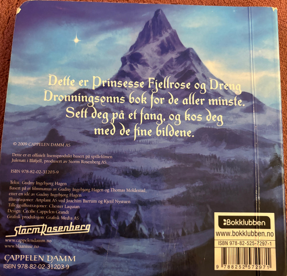 Julenatt i Blåfjell – Fjellrose og Dreng. Bok.
