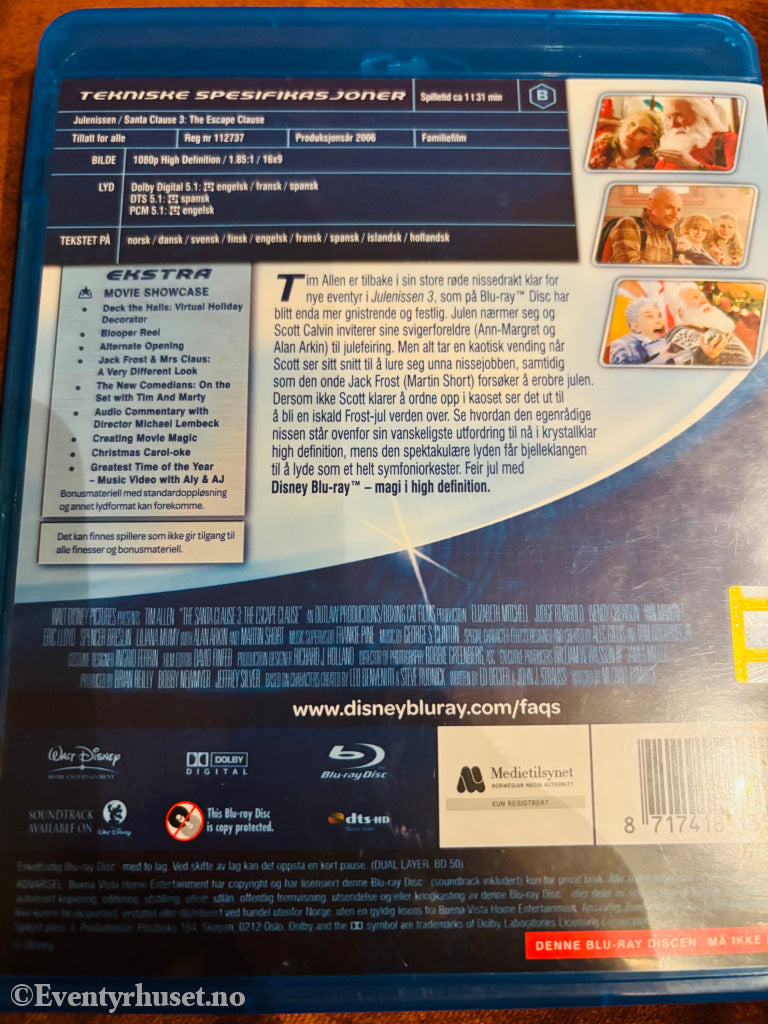 Julenissen 3. Blu-ray Disc.