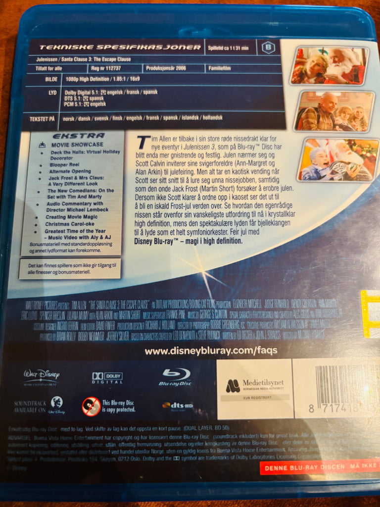 Julenissen 3. Blu-ray Disc.