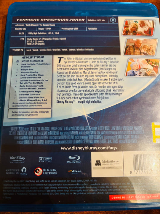 Julenissen 3. Blu-ray Disc.