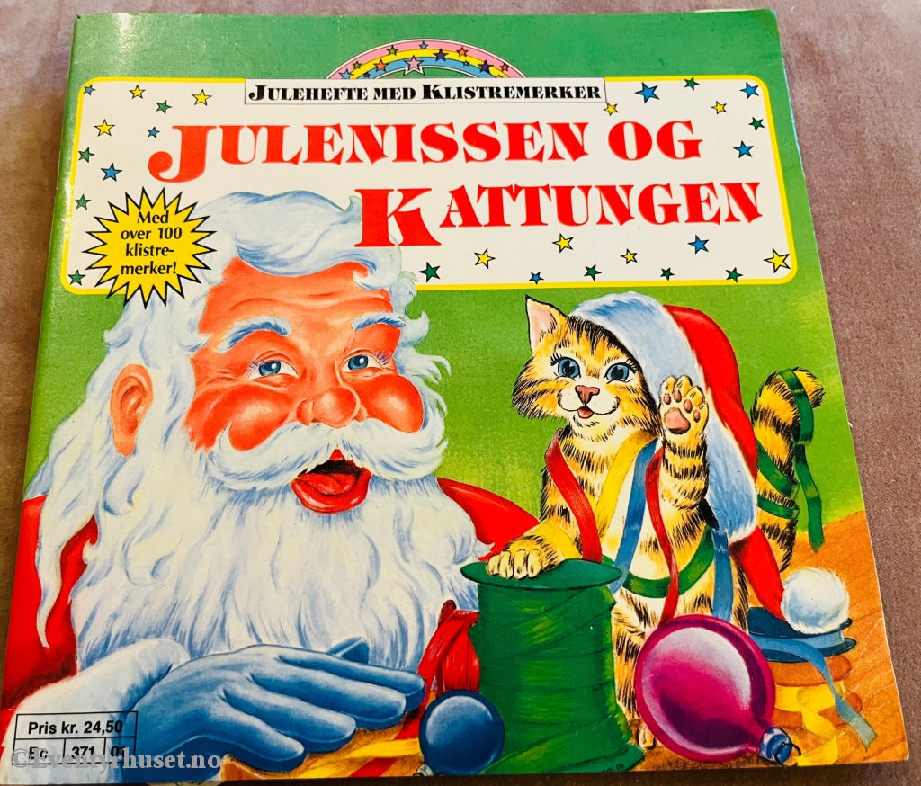 Julenissen Og Kattungen. 1990. Klistremerkealbum. Klistremerkealbum