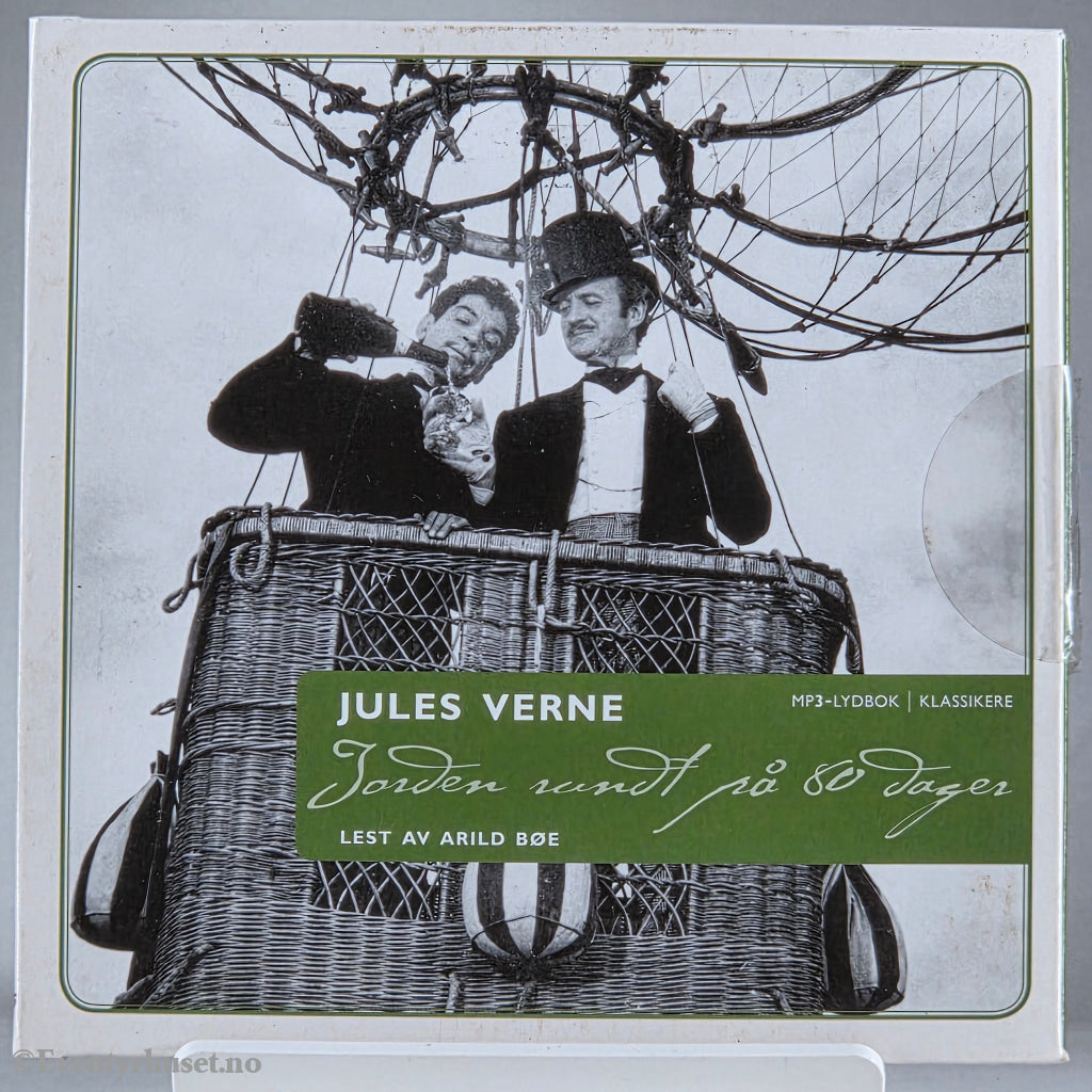 Jules Verne 1873 Jorden rundt på 80 dager. Lydbok på CD.