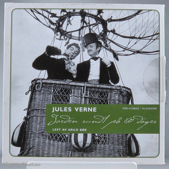 Jules Verne 1873 Jorden rundt på 80 dager. Lydbok på CD.