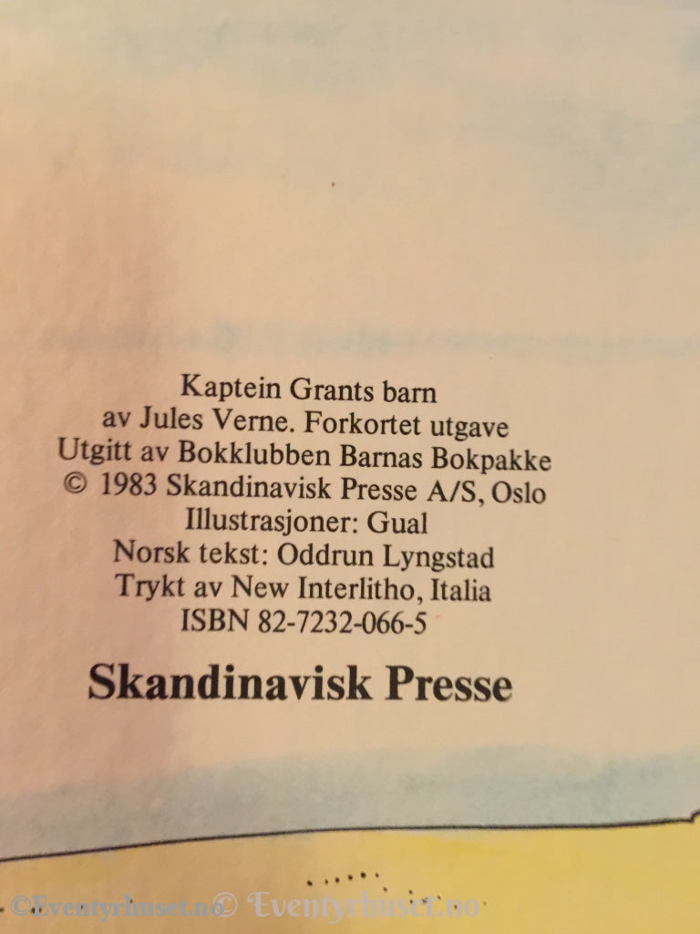 Jules Verne. 1983. Kaptein Grants Barn. Fortelling