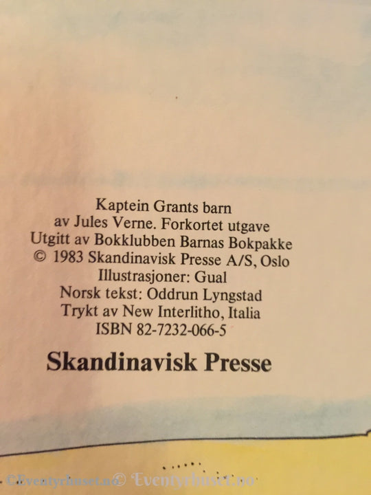 Jules Verne. 1983. Kaptein Grants Barn. Fortelling