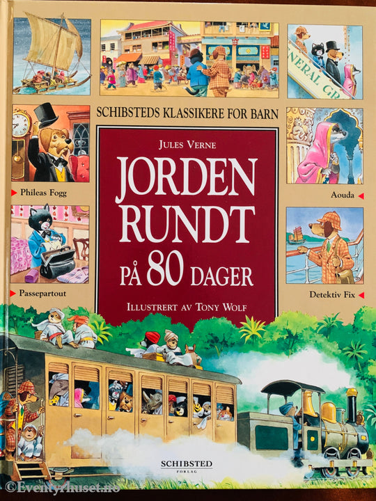 Jules Verne. Jorden rundt på 80 dager. 2003. Barnebok.