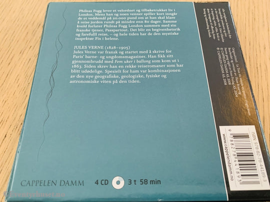 Jules Verne. Jorden Rundt På 80 Dager. Lydbok 4 Cd.