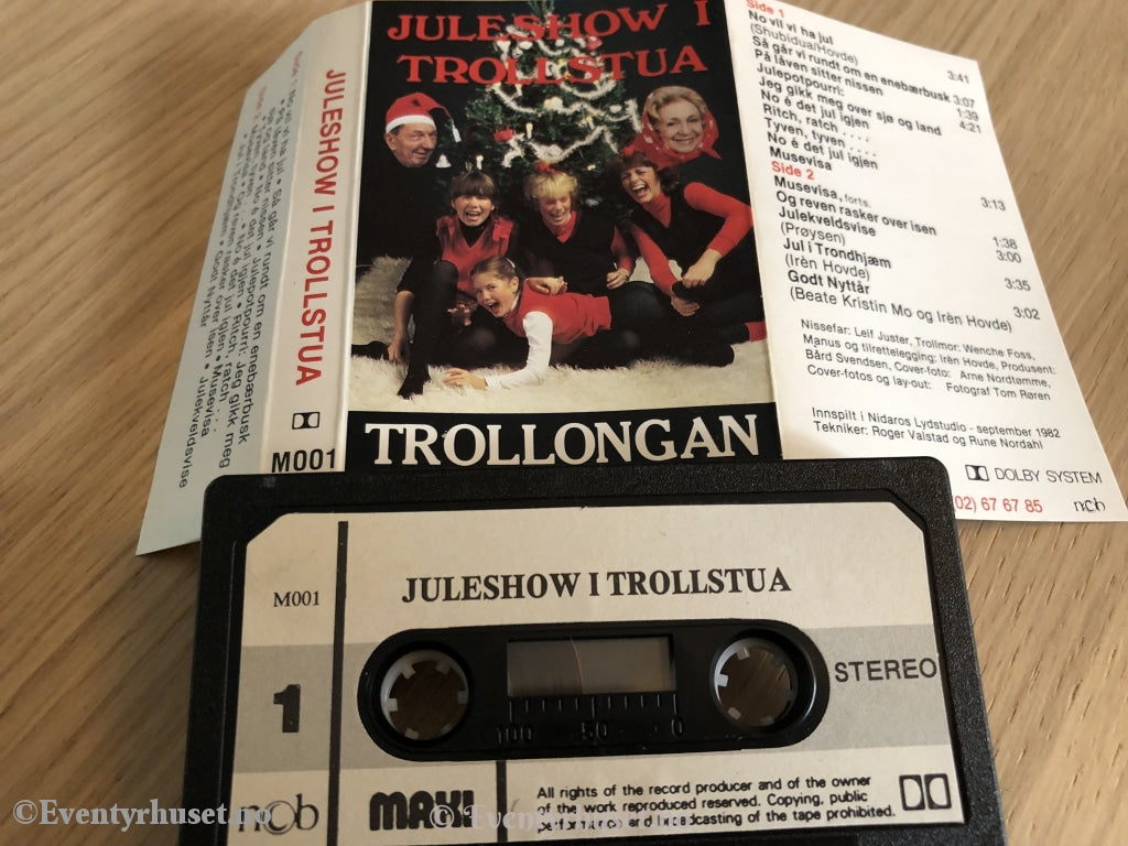 Juleshow I Trollstua. Leif Juster Og Wenche Foss. Trollongan. Kassett. Kassett (Mc)