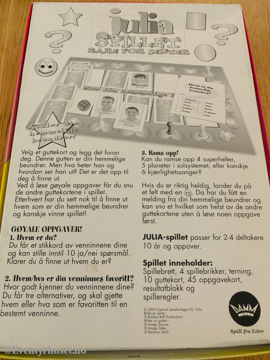 Julia - Spillet bare for jenter (2000-tallet) . Brettspill.