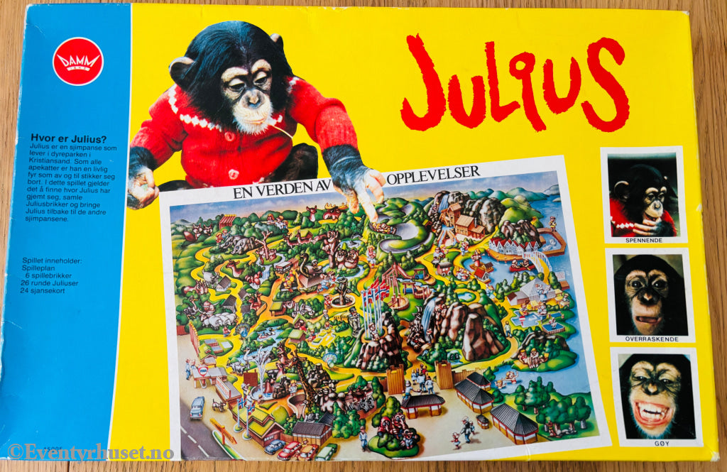 Julius. Et spill om spilloppmaker Julius. Brettspill. Brettspill