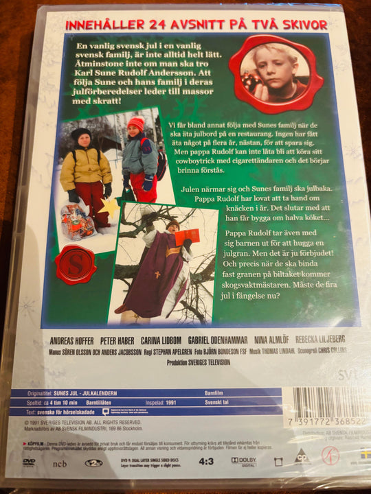 Julkalendern Sunes jul. DVD. Ny i plast!
