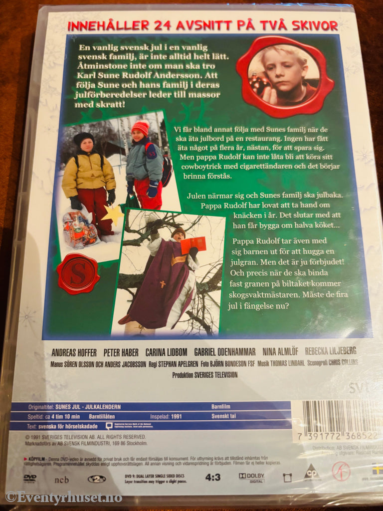 Julkalendern Sunes jul. DVD. Ny i plast!