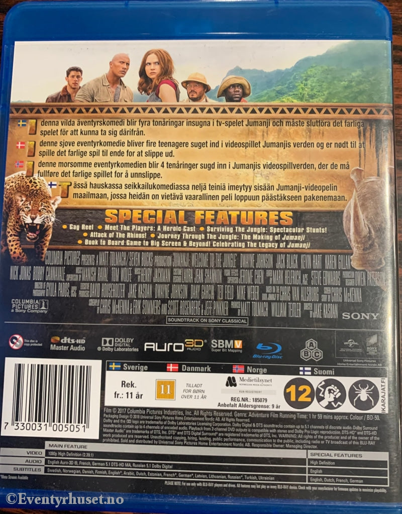 Jumanji. Blu-Ray. Blu-Ray Disc