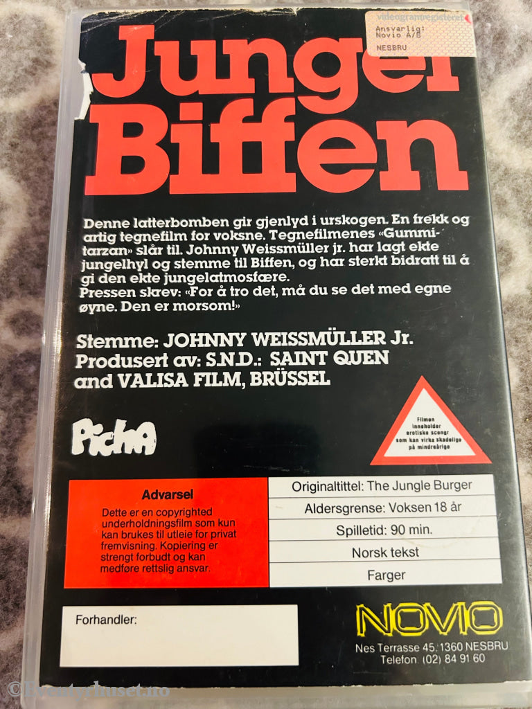 Jungelbiffen. Vhs Big Box. Box