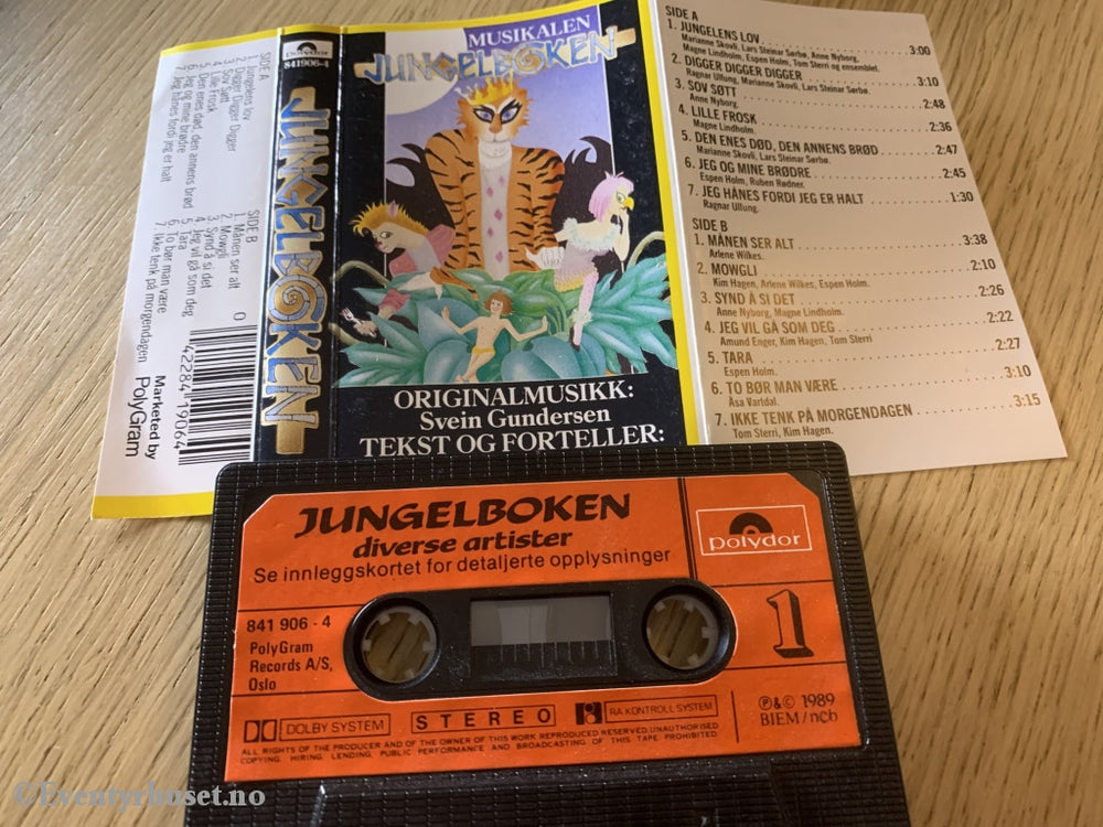 Jungelboken. 1989. Kassett. Kassett (Mc)