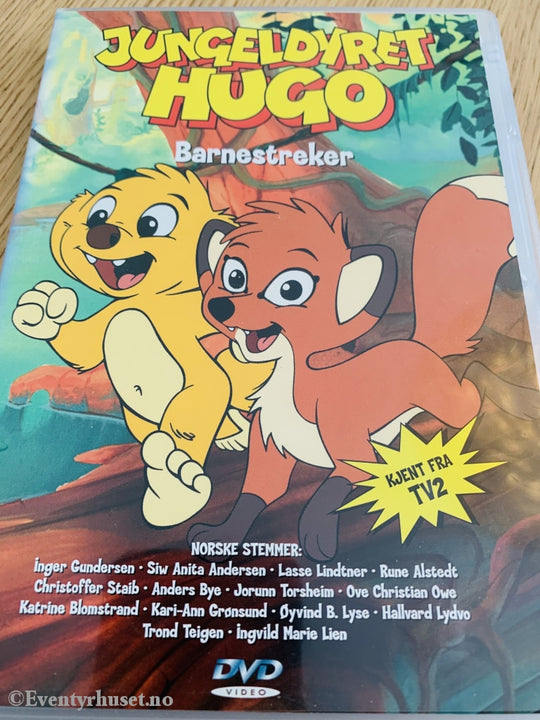 Jungeldyret Hugo. Barnestreker. Dvd. Dvd