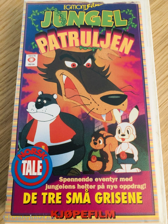 Jungelpatruljen 3. De Tre Små Grisene. 1974. Vhs. Vhs