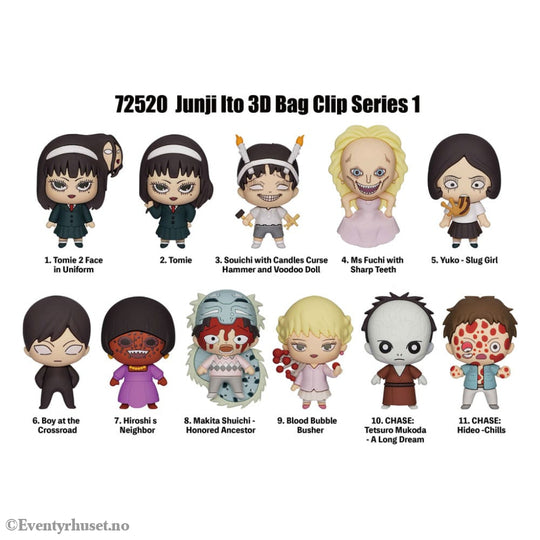 Junji Ito Collection PVC Bag Clips Series 1 Display (24) Fashion & Accessories