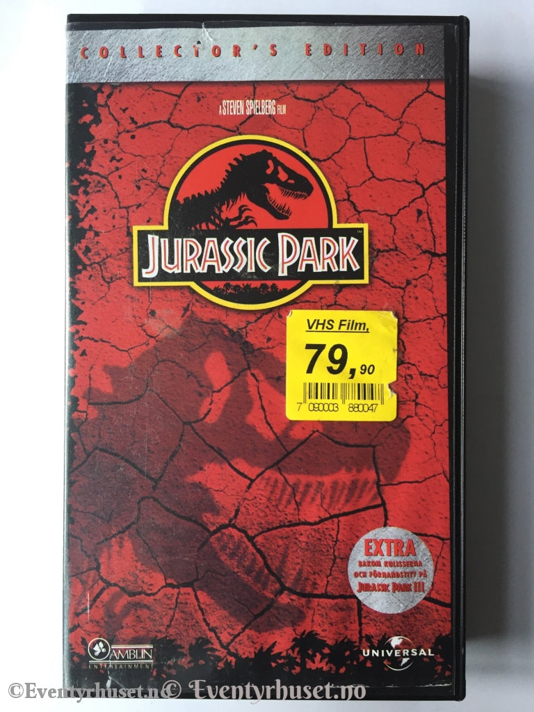 Jurassic Park. 1993. Vhs. Vhs
