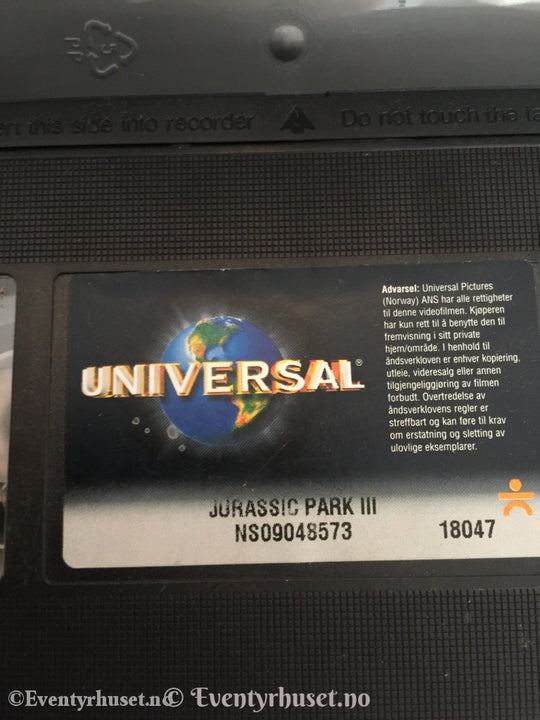 Jurassic Park 3. 2001. Vhs. Vhs