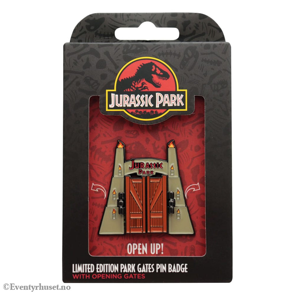Jurassic Park Pin Badge Gates Hinged Fashion & Accessories