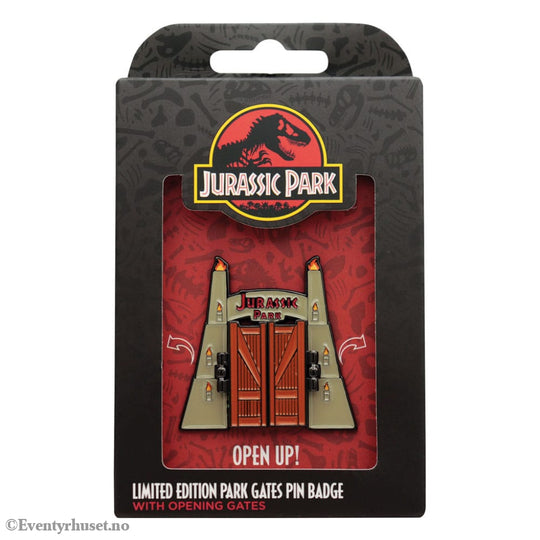 Jurassic Park Pin Badge Gates Hinged Fashion & Accessories