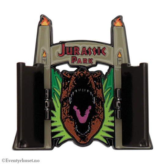 Jurassic Park Pin Badge Gates Hinged Fashion & Accessories