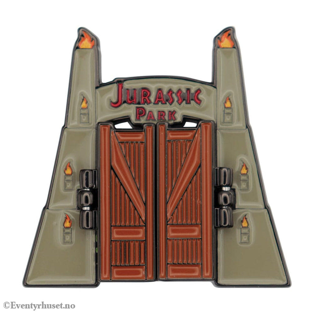 Jurassic Park Pin Badge Gates Hinged Fashion & Accessories