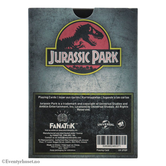 Jurassic Park Playing Cards Gift Shop Display (12) Games