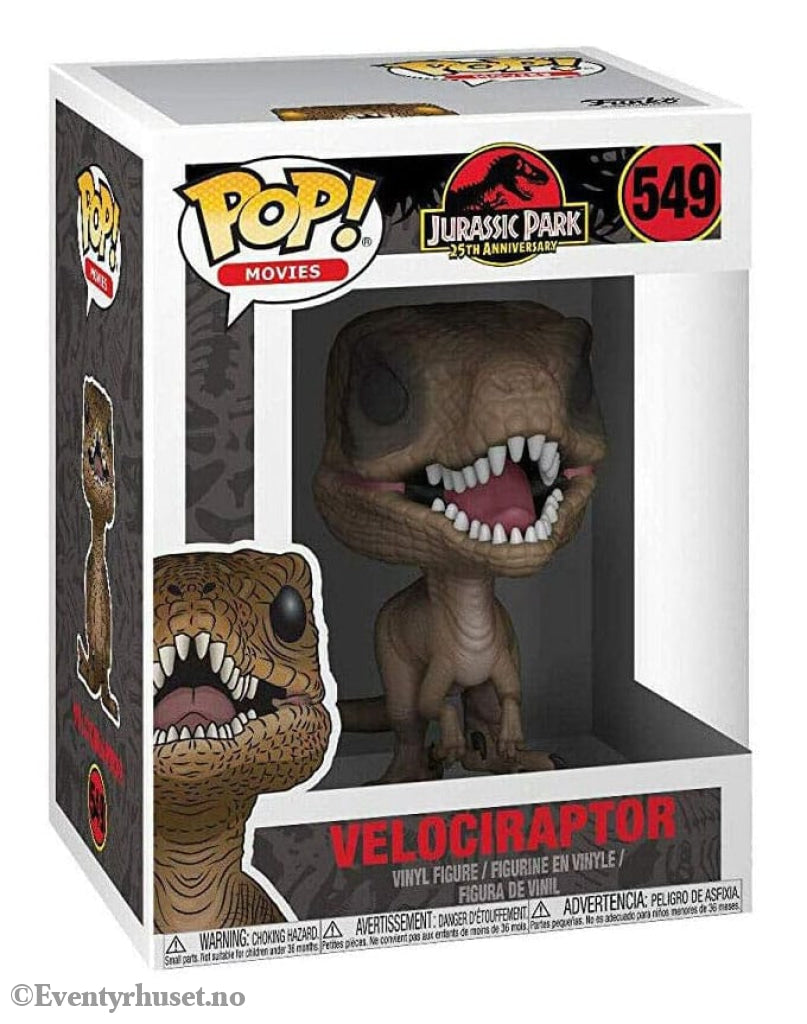 Jurassic Park POP! Movies Vinyl Figure Velociraptor 9 cm Collectibles
