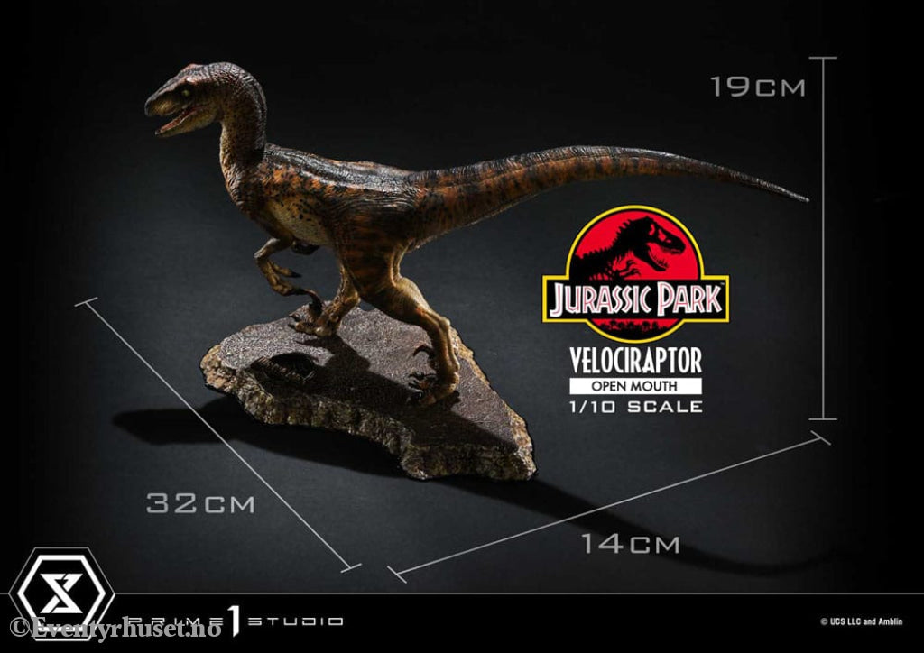 Jurassic Park Prime Collectibles Statue 1/10 Velociraptor Open Mouth 19 cm Collectibles