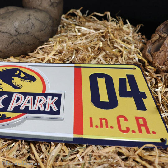 Jurassic Park Replica 1/1 Dennis Nedry License Plate Collectibles