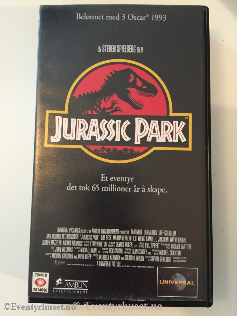 Steven Spielberg. 1992. Jurassic Park. Vhs. Vhs