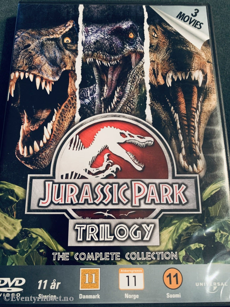Jurassic Park. Triology. Dvd Samleboks.