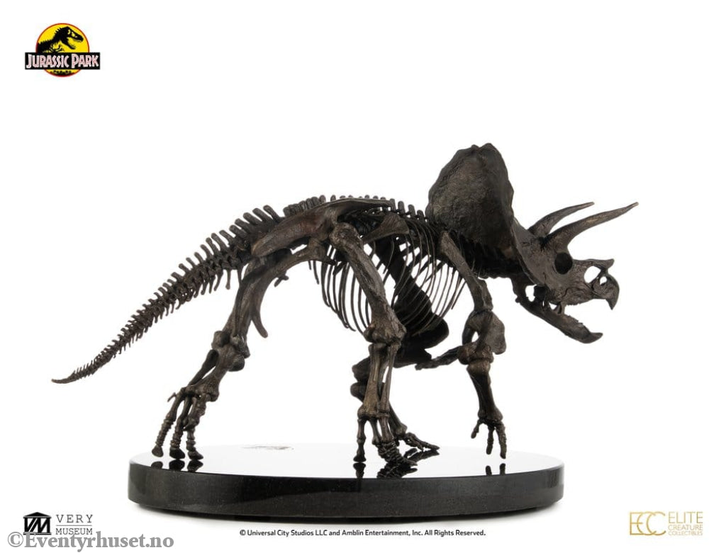 Jurassic World ECC Elite Creature Line Statue 1/12 Triceratops Fossil Skeleton Bronze 33 cm Collectibles