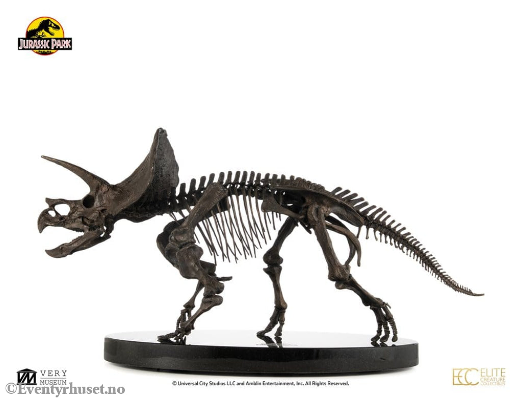 Jurassic World ECC Elite Creature Line Statue 1/12 Triceratops Fossil Skeleton Bronze 33 cm Collectibles