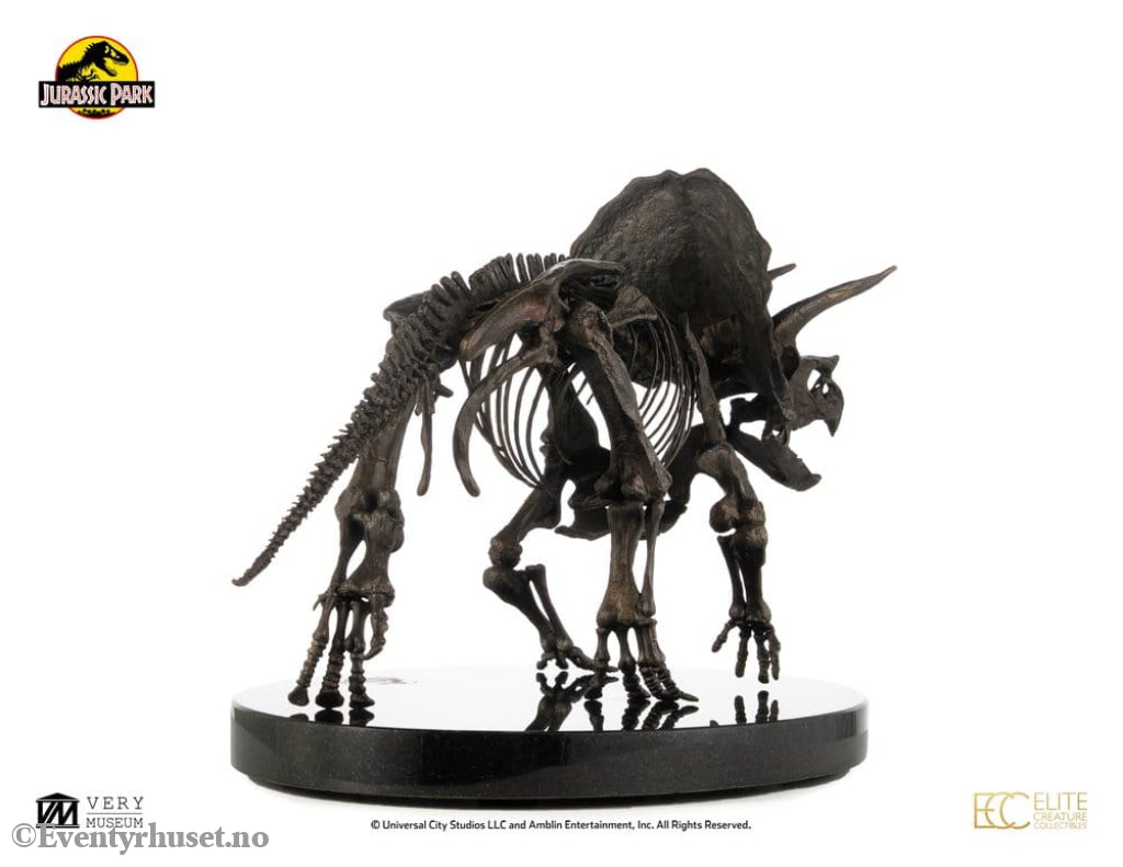 Jurassic World ECC Elite Creature Line Statue 1/12 Triceratops Fossil Skeleton Bronze 33 cm Collectibles