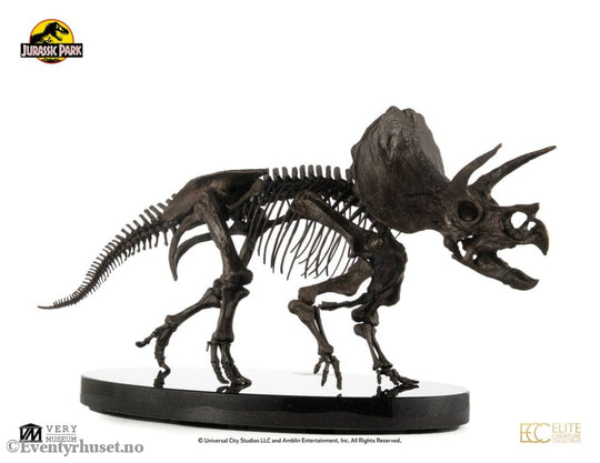 Jurassic World ECC Elite Creature Line Statue 1/12 Triceratops Fossil Skeleton Bronze 33 cm Collectibles