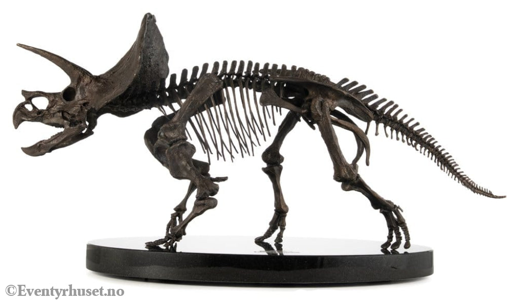 Jurassic World ECC Elite Creature Line Statue 1/12 Triceratops Fossil Skeleton Bronze 33 cm Collectibles