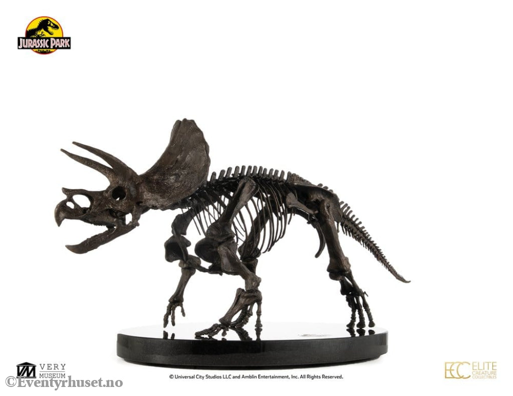 Jurassic World ECC Elite Creature Line Statue 1/12 Triceratops Fossil Skeleton Bronze 33 cm Collectibles