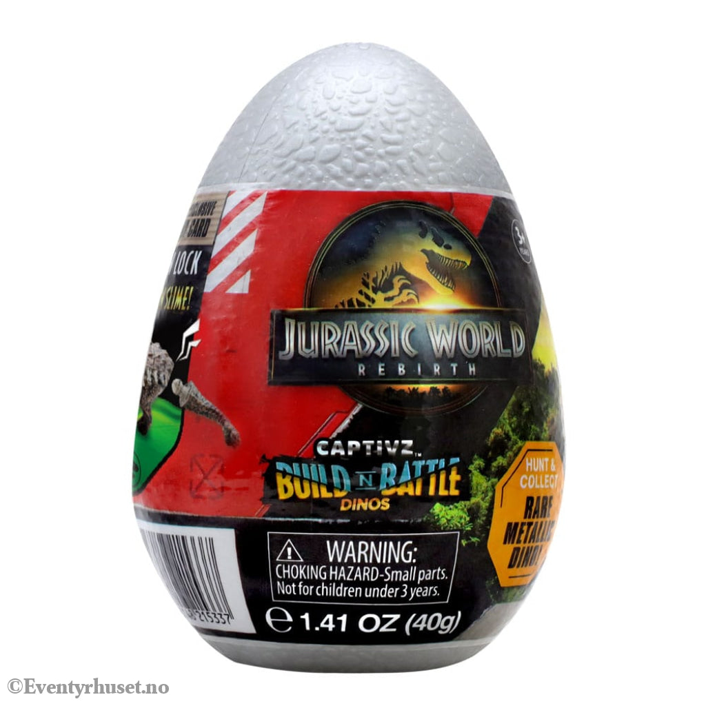 Jurassic World Rebirth Pop N Lock Breach Blind Box Captivz Build n Battle Dinos Display (12) Collectibles