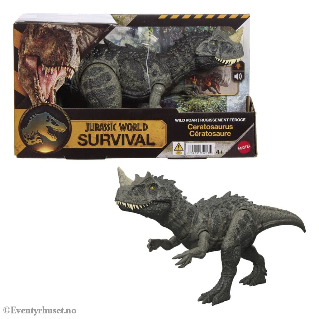 Jurassic World: Survival Action Figure Wild Roar Ceratosaurus Toys