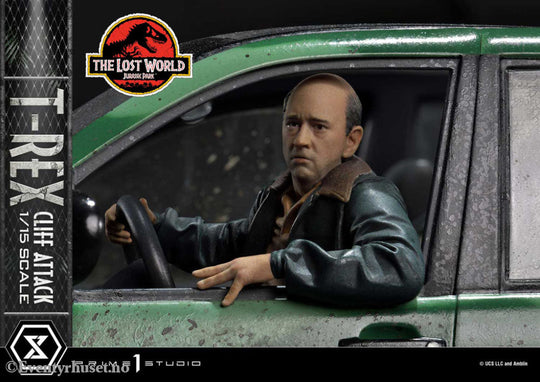 Jurassic World: The Lost World Statue 1/15 T-Rex Cliff Attack 53 cm Collectibles