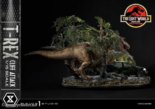 Jurassic World: The Lost World Statue 1/15 T-Rex Cliff Attack 53 cm Collectibles