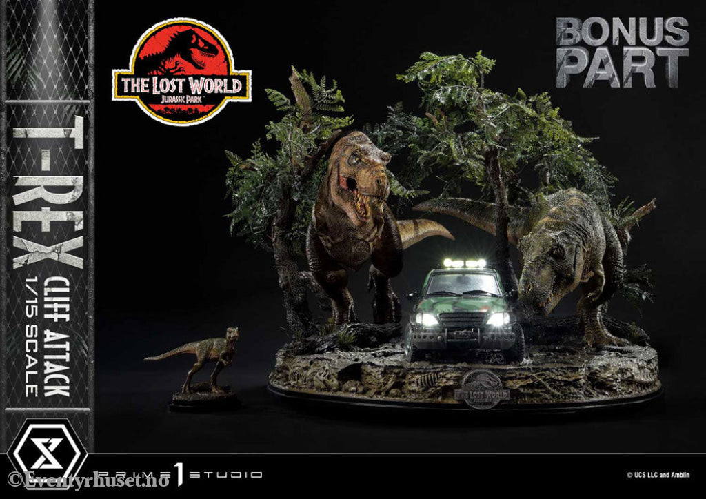 Jurassic World: The Lost World Statue 1/15 T-Rex Cliff Attack Bonus Version 53 cm Collectibles