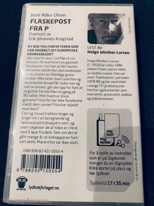 Jussi Adler Olsen. Flaskepost Fra P. Lydbok På Digikort.