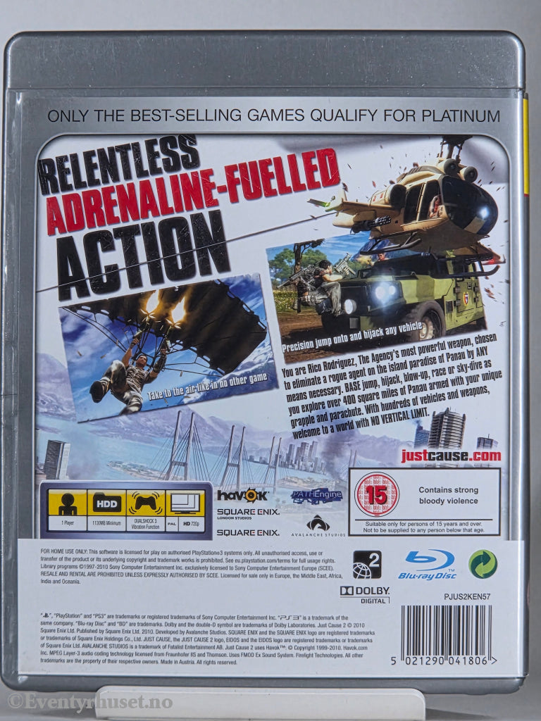 Just Cause 2 (Platinum) . PS3.