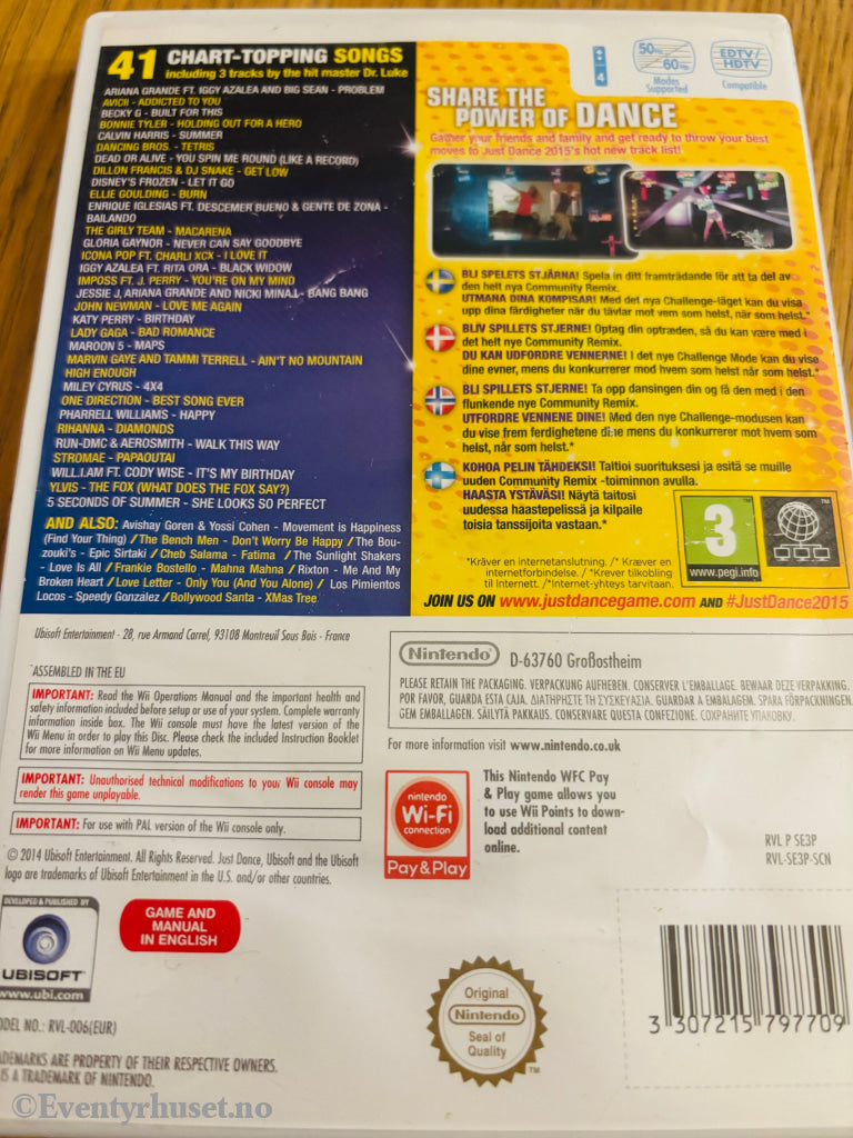 Just Dance 2015. Nintendo Wii. Wii