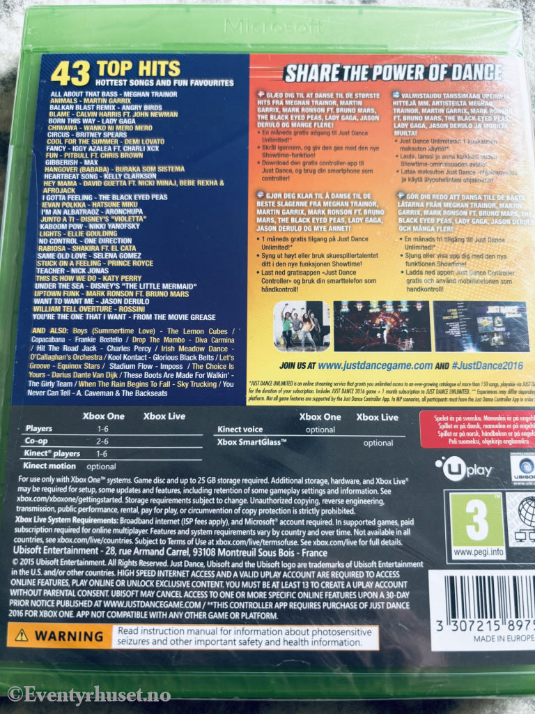 Just Dance 2016 . Xbox One.