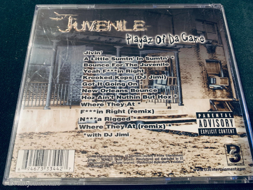 Juvenile Feat. DJ Jimi – Playaz Of Da Game. 2000. CD.